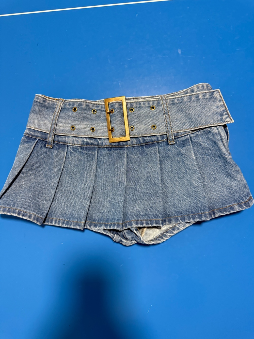 Edikted Denim Micro Skort. NWT. Size XS